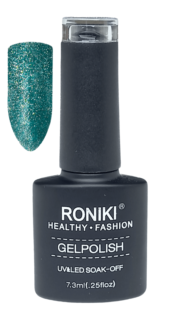 Grön glitter Gellack Nagellack