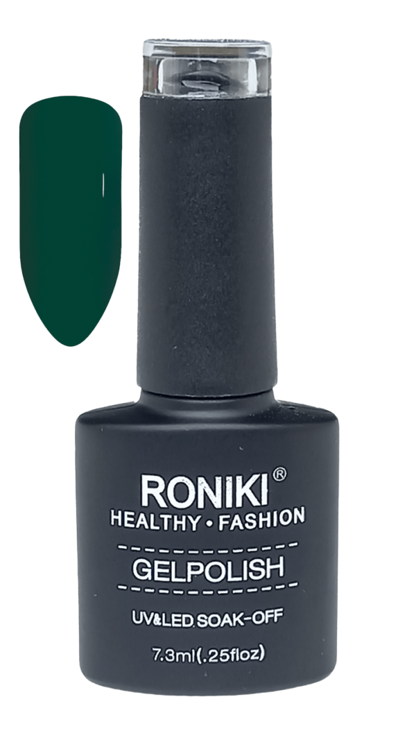 Roniki Gelpolish, Mörkgrön Nagellack