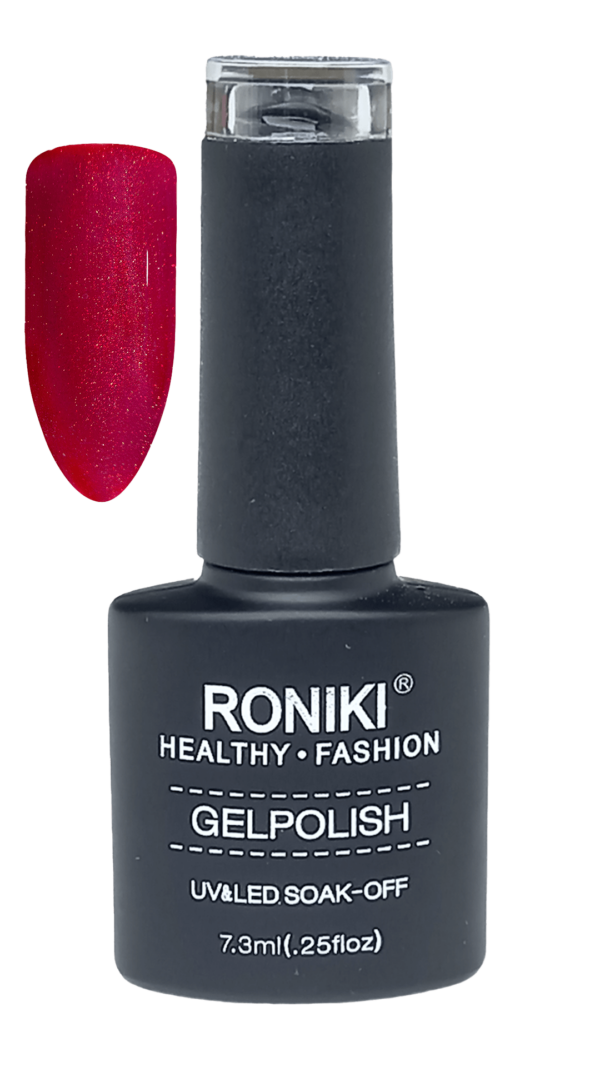 Rubinröd gellack nagellack, ruby red