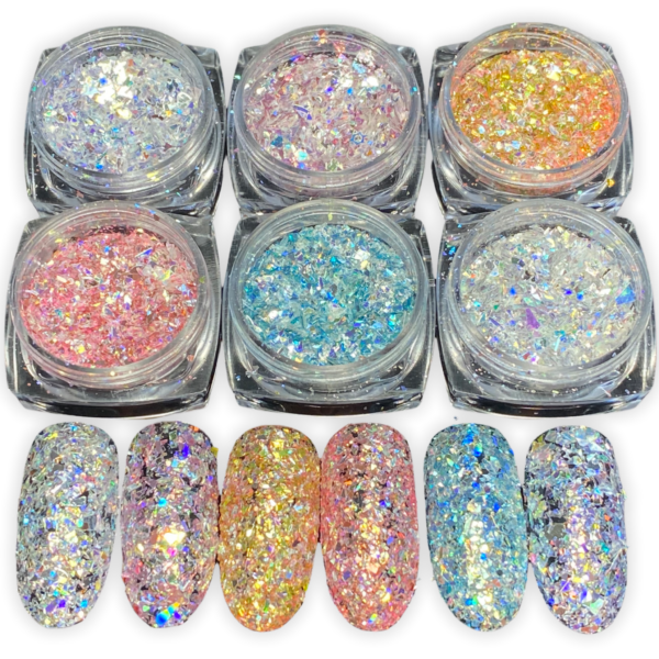 Nageldekoration glitter