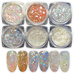 Nageldekoration glitter